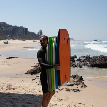 Bom Bora Bodyboard - Elite - Black/Orange 42